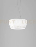 Implode sospensione 50 bianco cristallo e bianco opaco 1 l22oo led ...