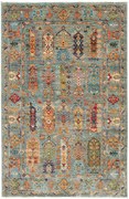Samarkand Tappeto orientale 120x190 Grigio (Pakistan) Annodato A Mano