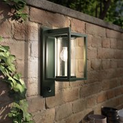 Lucande Applique da esterno Ferda, sensore, sospensione, verde, IP44