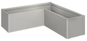 Coprivaso per piante e fiori BELVEDERE mini angolare BIOHORT in acciaio H 45 cm L 150 x P 50 cm
