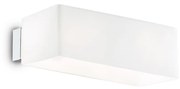 Applique Moderna Box Metallo Bianco 2 Luci G9 3W 3000K Luce Calda