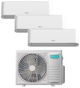 Condizionatore a muro multisplit HISENSE Trial Energy Pro Plus 9 + 9 + 12 kw 6.3 21000 BTU classe raffreddamento A++ classe riscaldamento A++