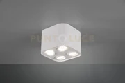 Plafoniera cilindro 4 faretti orientabili cookie 612900431 bianco