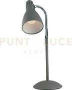 Lumetto logiko grigio 1 luce attacco e14 13x8,5x42,5cm orientabile