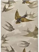 John Derian Carta da parati Chimney Swallows - Sepia