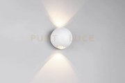 Avisio applique da esterno led 4w 500lm, 3000k sfera bi-emissione b...