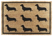 Zerbino in cocco 40x60 cm Dachshund - Artsy Doormats