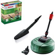 Bosch Home and Garden Idropulitrice Home and Car Kit di pulizia, con spazzola per patio, spazzola pulente e bocchetta a 90 gradi, confezione in