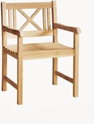 Sedia da giardino in legno di teak Rosenborg