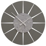 CalleaDesign Orologio da parete EXTREME M D. 60 cm grigio effetto legno