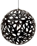 David Trubridge - Floral Lampada a Sospensione Ø120 Nero 2 Lati David Trubridge