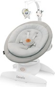 Lionelo - Dondolo per bambini con melodia MELL Beige Sand 4xAA + telecomando