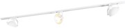Sistema a binario monofase con 3 faretti orientabili bianchi - Magnax