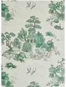 Liberty Carta da parati Floating Palace Linen - Jade