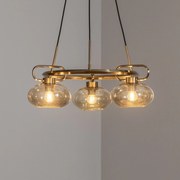 Lampada a sospensione Rolan Lucea, dimmerabile, Ottone / Oro, Soggiorno / Sala da pranzo, Metallo, Lampada a sospensione