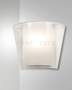Viki applique colore trasparente 1 luce attacco e27 in vetro ip20