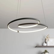 Lindby Lucy sospensione LED, 45cm, nero satinato