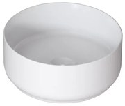 Lavabo da appoggio Kyoto tondo in ceramica bianco