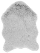 Pelliccia sintetica grigio chiaro Montone, 60 x 90 cm - Tiseco Home Studio