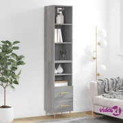 Mobile Contenitore Grigio Sonoma 60x29,5x90 cm