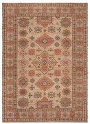 Tappeto rosa e color terracotta in misto iuta tessuto a mano 160x230 cm Lana Jute – Flair Rugs