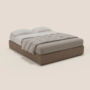 Ina sommier con ampio contenitore in microfibra smacchiabile ed impermeabile T11 marrone