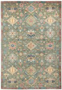 Samarkand Tappeto orientale 210 x 300 Verde (Pakistan) Annodato A Mano