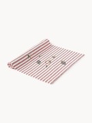 Runner da tavola a righe con motivi ricamati Melony