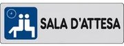 10pz etichetta adesiva 150x50 sala dattesa 10586