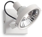 Plafoniera Moderna Glim Metallo Bianco 1 Luce Gu10 10W 3000K Luce Calda