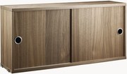 Armadietto con ante scorrevoli String System, larg. 78 x prof. 20 cm