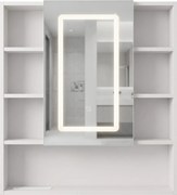 Armadietto con specchio LED Rea Luna 70x80cm