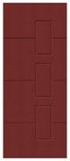 Pannello per porta d'ingresso P190 pellicolato pvc rosso L 92  x H 210.5 cm, Sp 6 mm apertura destra