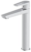 Cersanit S951-355 - Rubinetto del lavandino MILLE 27 cm bianco + scarico