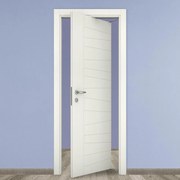 Porta tamburata rototraslante Madera bianco L 70 x H 210 cm destra