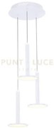 Lampadario led a tre pendenti tua md17033012-3awh bianco