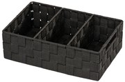 WENKO 20978100 - Organizer ADRIA 32x21 cm nero