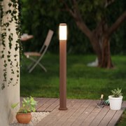 Paletto da Giardino 100cm, CORTEN, IK06, IP54, base E27 Dimensione Altezza: 100 cm