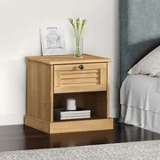 Comodino Vıgo 42x35x42 Cm İn Legno Massello Di Pino /