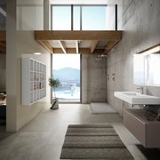 Mobile bagno con lavabo L 100 x H 34 x P 45 cm tortora per vasca centrale Element