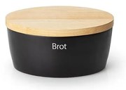 Continente C3731 - Portapane con coperchio 27x20x13,5 cm gomma fico