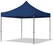 TOOLPORT 3x3m gazebo pieghevole, PREMIUM acciaio, blu - (600006)