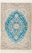 Nain Tappeto persiano 130 x 90 Verde (Iran) Annodato A Mano