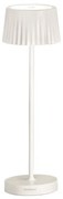 Lampada da tavolo LED 12x38 cm senza fili ricaricabile USB touch MACAO Bianco