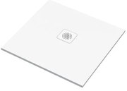 Piatto doccia SENSEA in composito minerale di resina gelificata Remix V3 bianco L 80 x L 80 x H 2.2 cm opaco