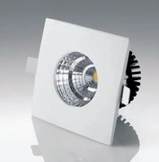 Vivida faretto inc.quadr.bianco led 6w 500lm