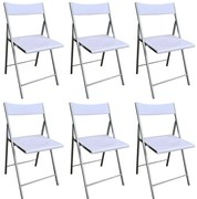 LUCIE - sedia pieghevole salvaspazio set da 6 quadro