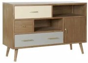 Credenza DKD Home Decor 8424001796823 Naturale Grigio Metallo Crema