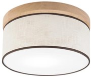 Brilagi - LED Plafoniera BELLADONNA 1xE27/15W/230V diametro 30 cm color crema/quercia