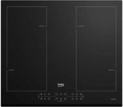 Beko - Piano Cottura a Induzione 60cm 4 Fuochi 7200w Nero - Hii64206f2mt